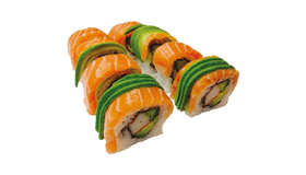 Deluxe sake avocado Roll