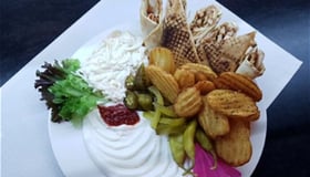 Sliced chicken menu صحن شاورما عربي