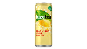 Fuze Tea Black Sparkling blikje