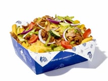 Kapsalon à la Greek halal gyros