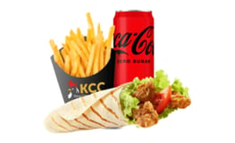 Fried chicken wrap menu
