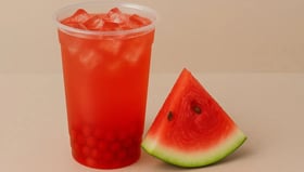 Bubble tea watermeloen
