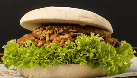 Saté chickenburger
