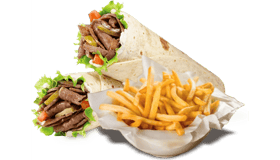 Dürüm döner met friet