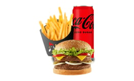 Western 100% beefburger menu