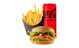 Fried chicken burger menu