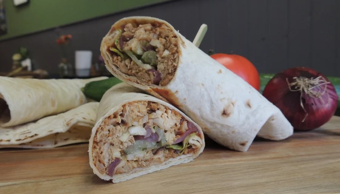 Wrap pulled chicken 