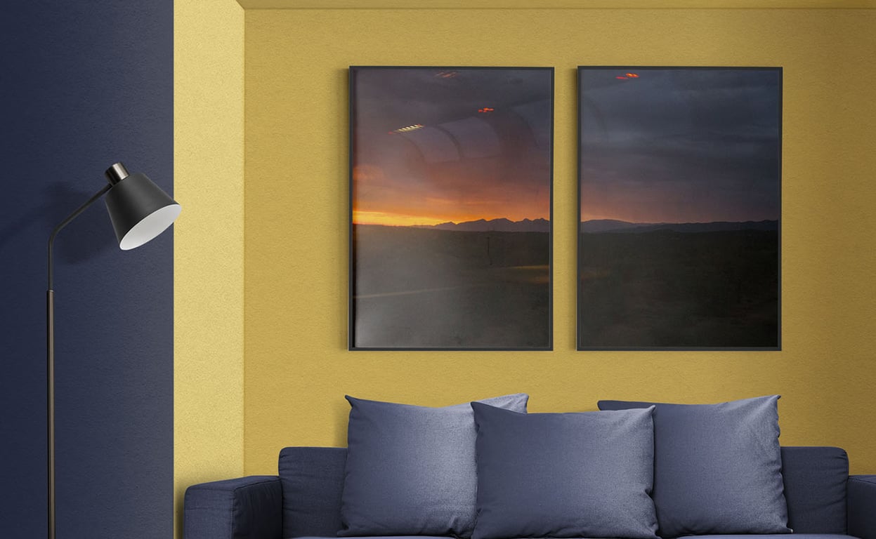 Sunset in Tucson Desert Skyline Wall Art Print