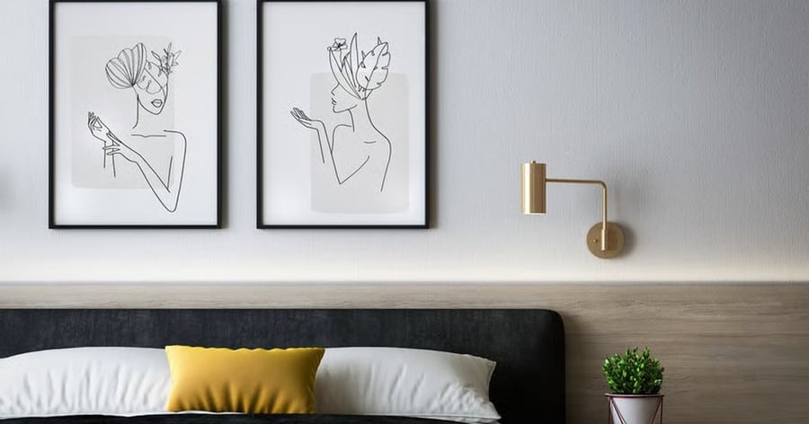 How to Hang Two Pictures Side by Side