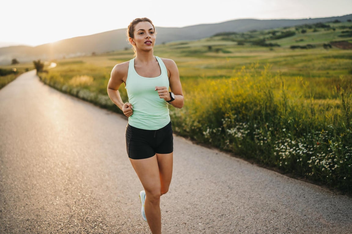 Spring fitness and wellness modeling campaign promoting active lifestyle