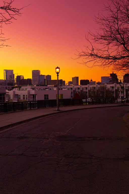 Milwaukee Sunrise Lakefront Skyline Wall Art Print