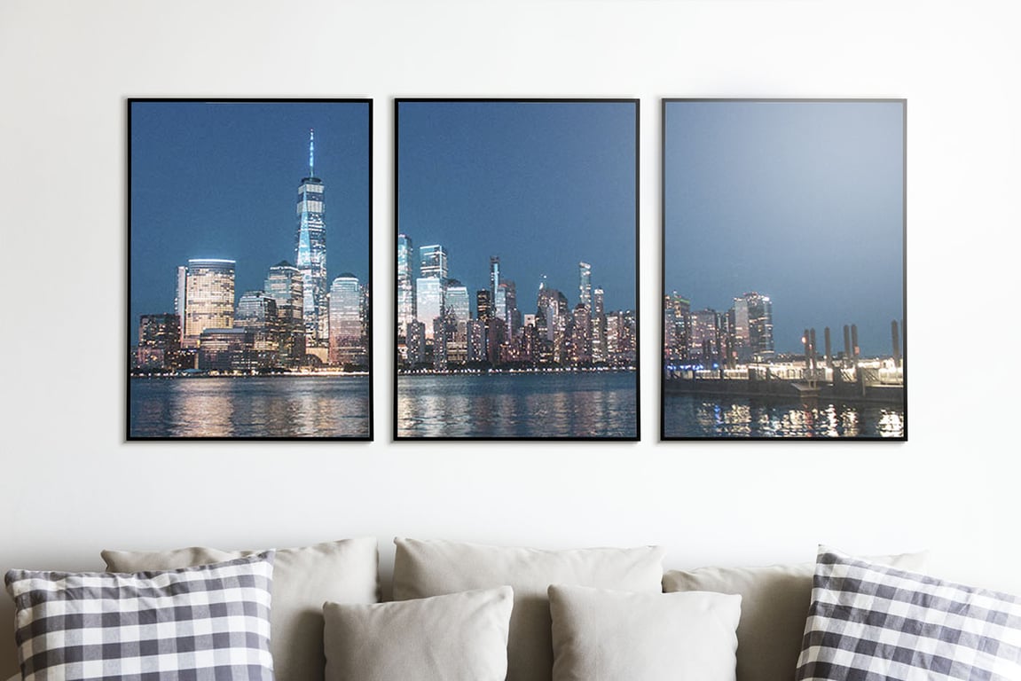 New York City Skyline From Jersey City Wall Art Print