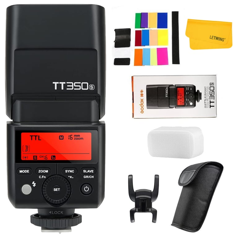 Godox TT350s Wireless Flash with High-Speed Sync and LCD Screen