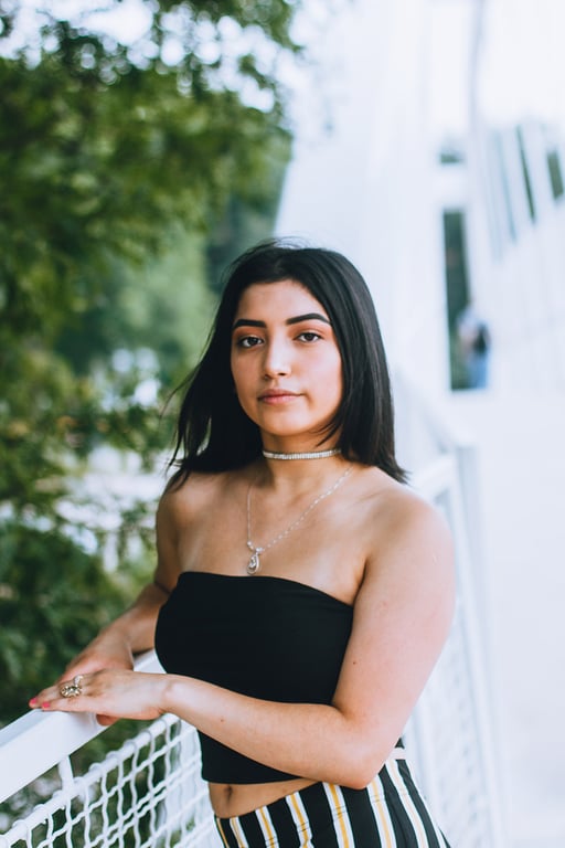 Girl fashion model posing for photoshoot by Ijyoyo photographer