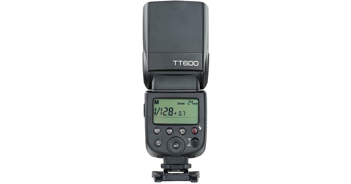 Godox TT600 Flash with 360-Degree Horizontal Rotation and Wireless Triggering