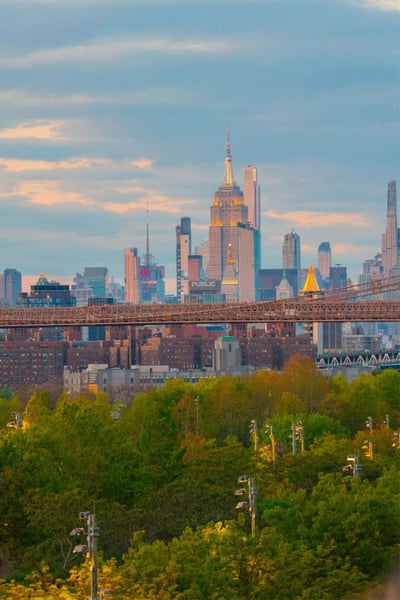 New York City Balcony View Brooklyn Bridge Park Architecture