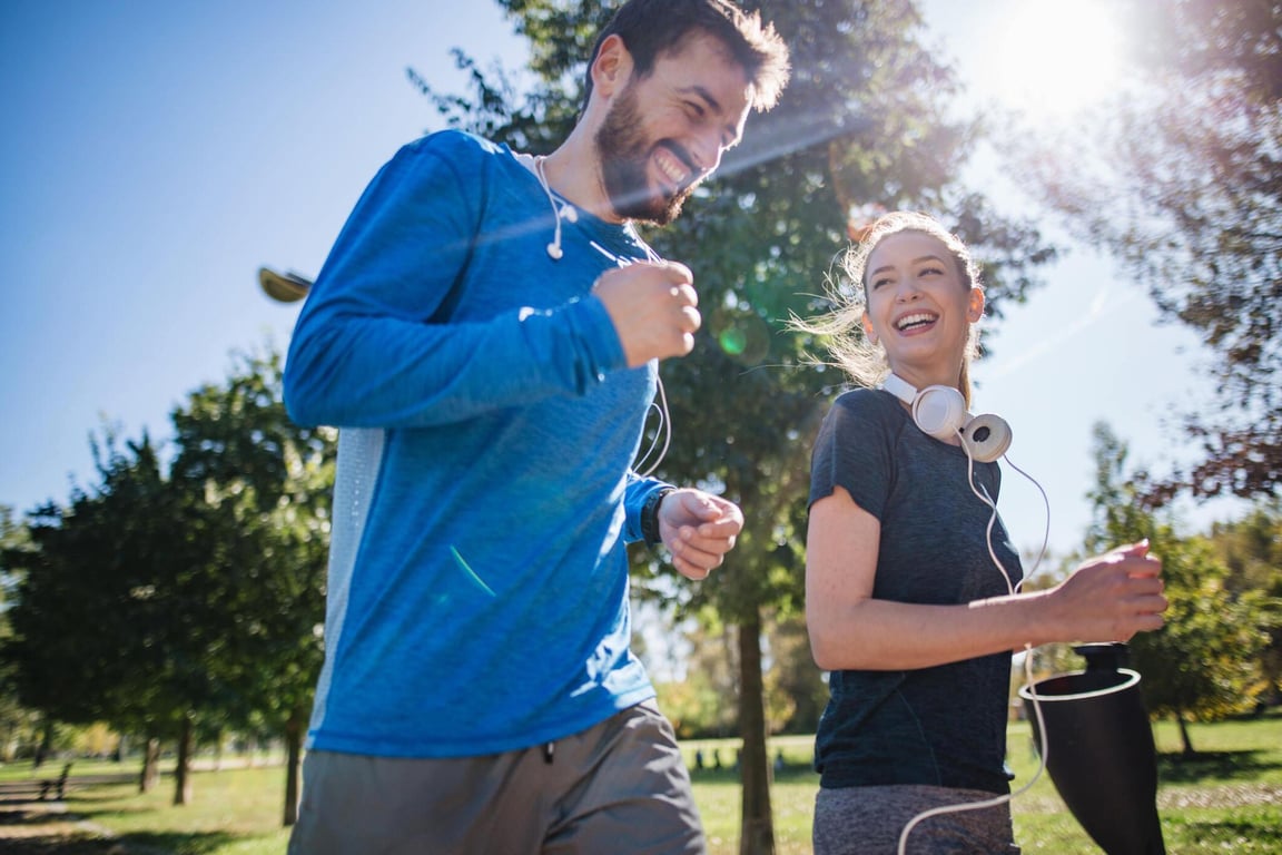Behind the scenes look at fitness and wellness commercial shoot with models and creative team