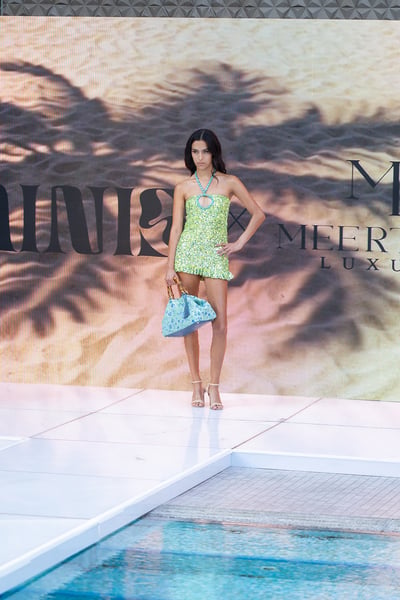 Swimwear Editorial Pink Patterned Resort Outfit