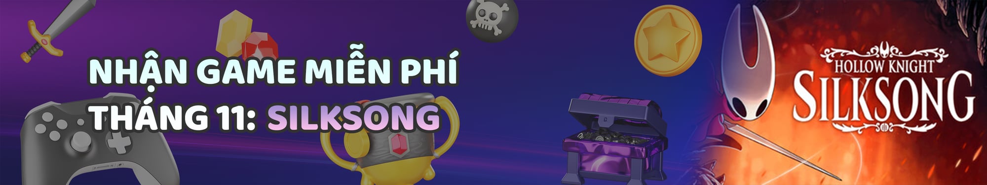 Banner Tài khoản Steam miễn phí tháng 9