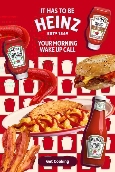 Heinz / Heinz Ketchup summer collage pins