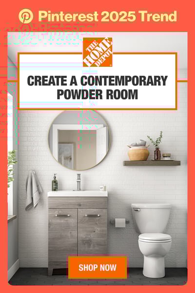 The Home Depot Canada / Trends Badge: Powder Room Ideas