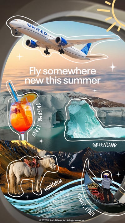 United Airlines / Collage Ads Alpha