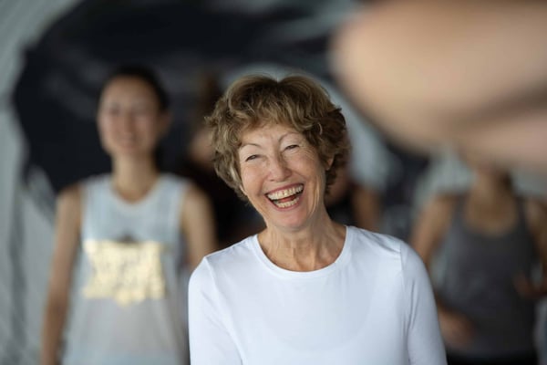Teaching qigong with happiness