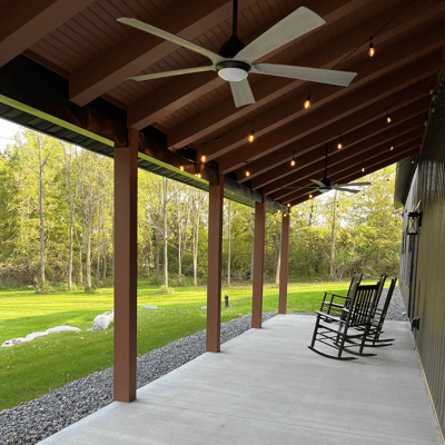 view of the porch area