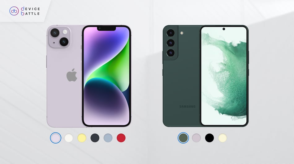 iPhone 14 and Samsung S22