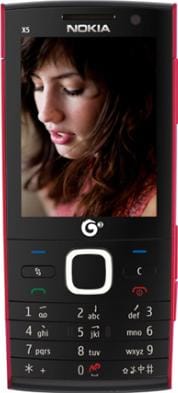 Nokia X5-00 Preto/Vermelho