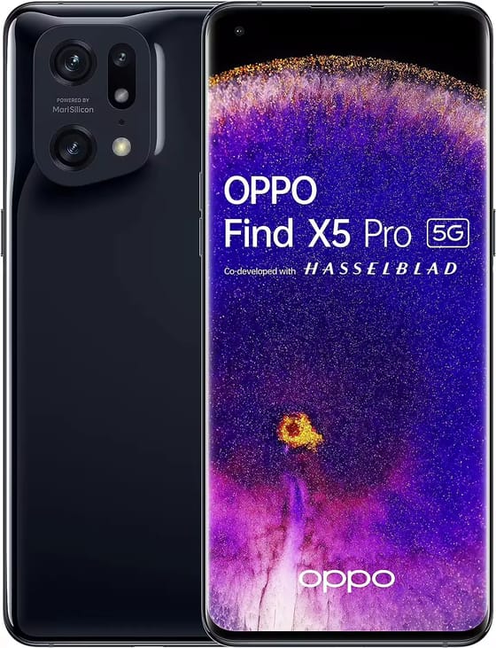 Oppo Find X5 Pro Glasur Schwarz