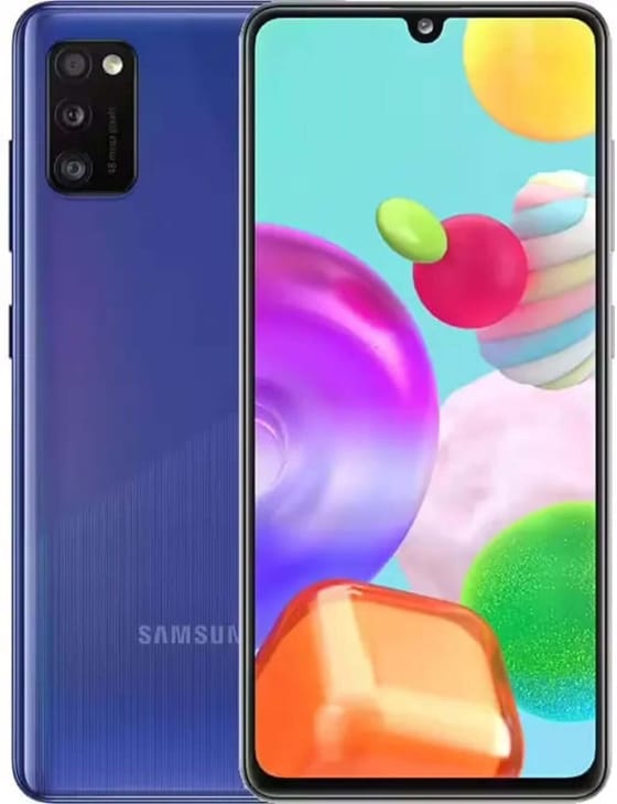 Samsung Galaxy A41 (2020) Bleu Écrasement de Prisme