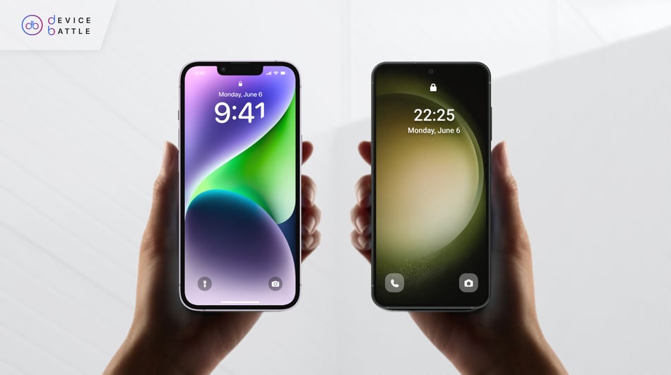 Samsung S23 vs iPhone 14 Display Comparison
