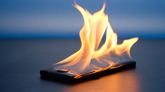 Votre ancien smartphone pourrait être un risque d incendie caché à la vue de tous