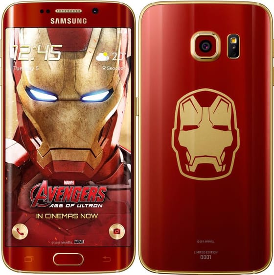 Samsung Galaxy S6 Edge Iron Man Limited Edition Vermelho