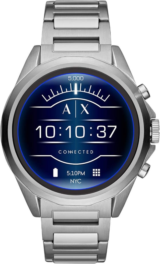 Emporio Armani Connected Stainless Steel Silber