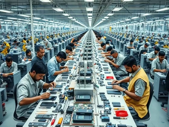 Fabrication de smartphones en Inde | L'un des quatre téléphones est fabriqué en Inde !