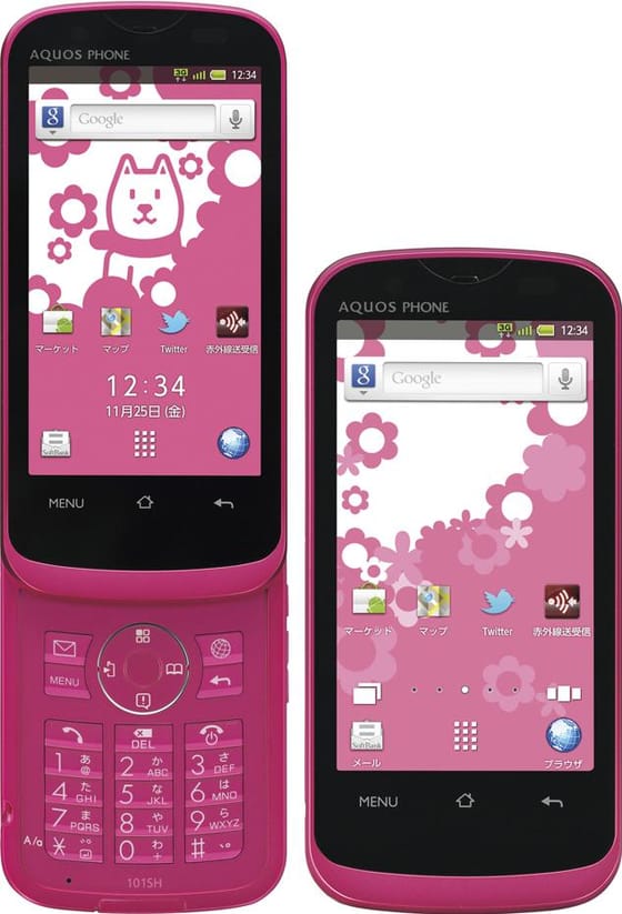 SoftBank Sharp Aquos 101SH The Hybrid Pink
