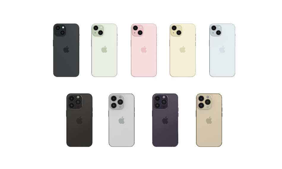 Iphone 15 and Iphone 14 Pro colors