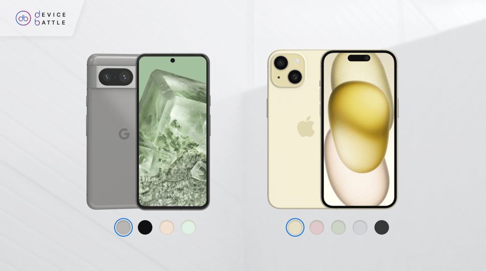 Pixel 8 vs iPhone 15