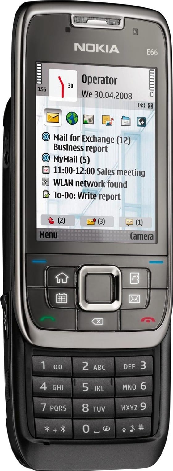Nokia E66 Acierblanc