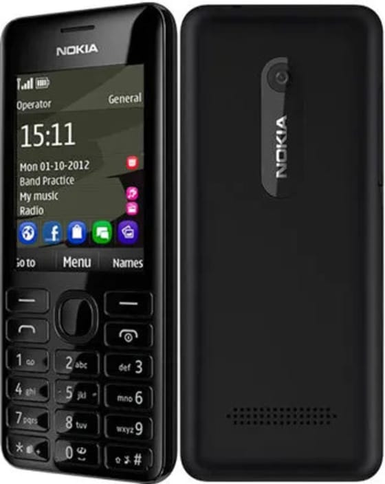 Nokia 206 Schwarz