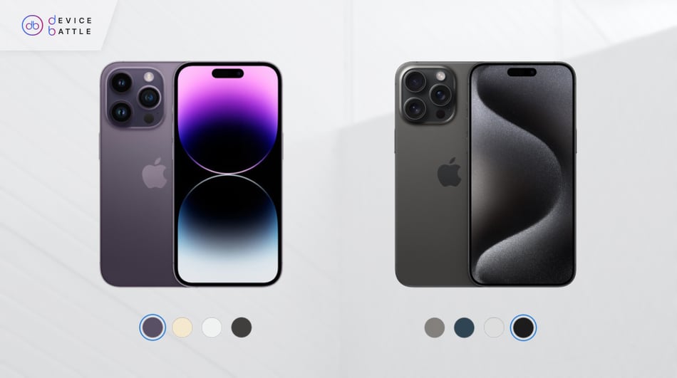 iPhone 15 pro vs iPhone 14 pro Design comparison