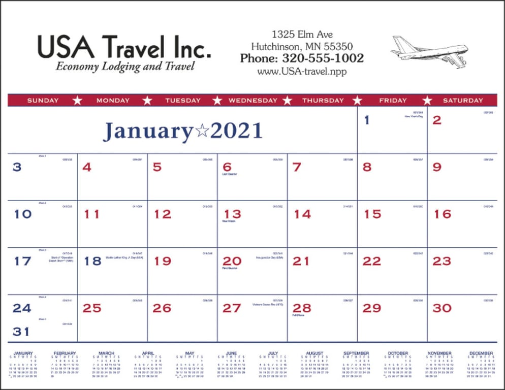 Triumph® Calendars Patriotic Desk Pad, 22 x 17 in. — view 3