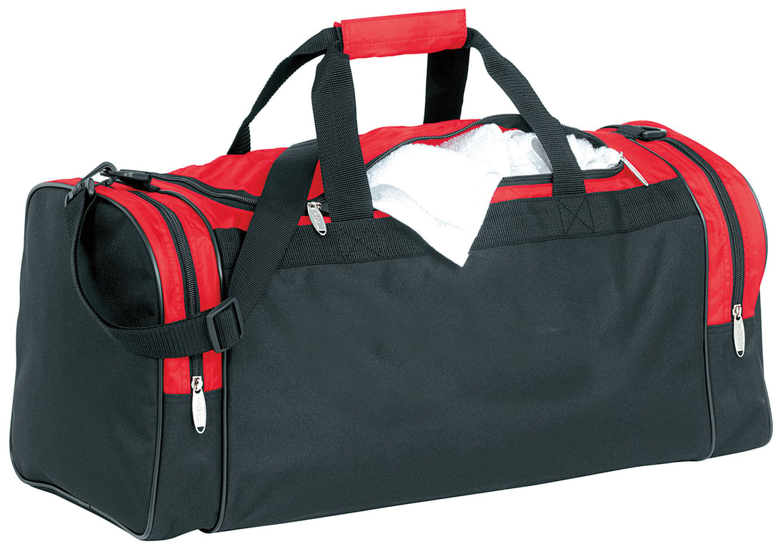 Color Accent Club Duffel Bag with U-Shaped Zip Main Compartment — view 6