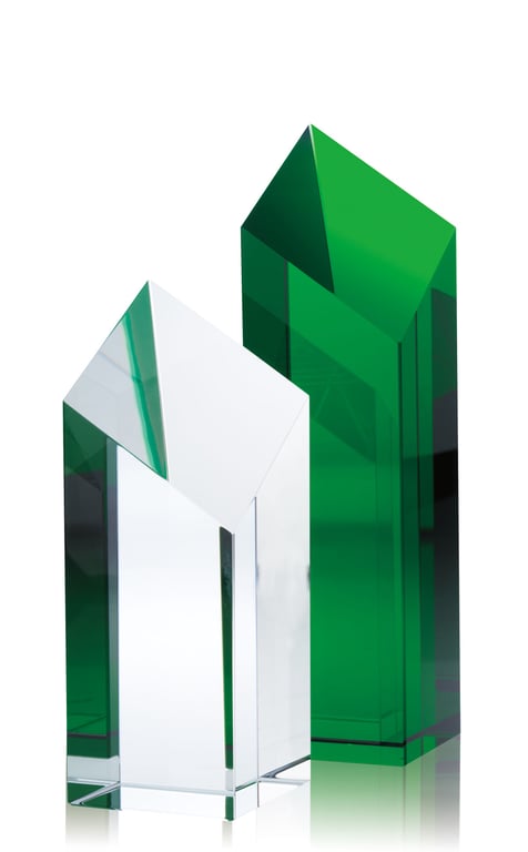 JAFFA® Spectra Pillar Crystal Award, 7-1/2" — view 4