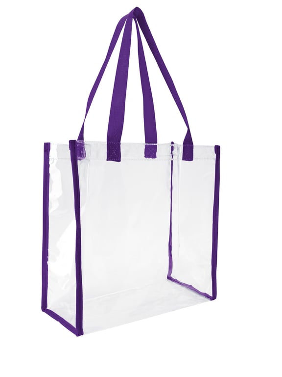 Good Value™ Clear Game Tote, 12 x 12 x 6 in. PVC Vinyl Stadium Bag — view 43