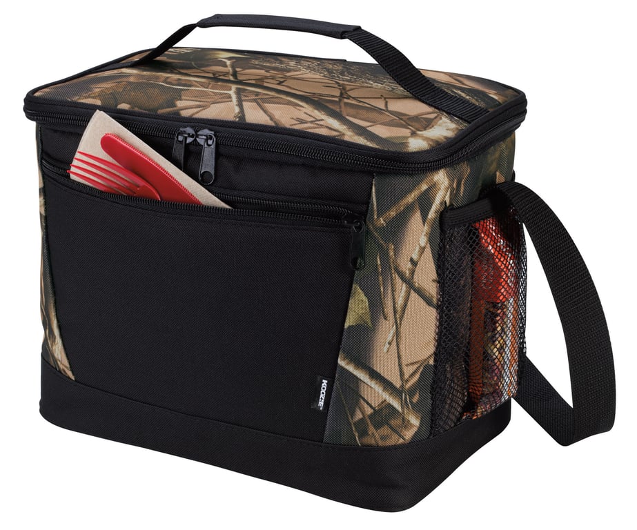 Koozie® Camouflage Lunch Cooler Bag with Zippered Compartment — view 7