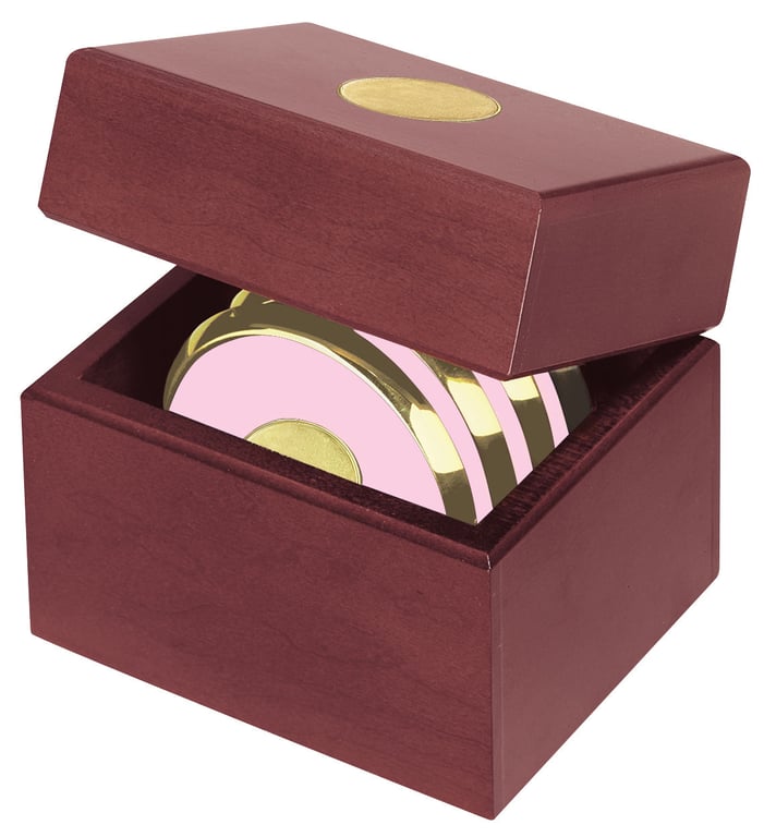JAFFA® Four Coasters with Solid Cherry Chest — view 24