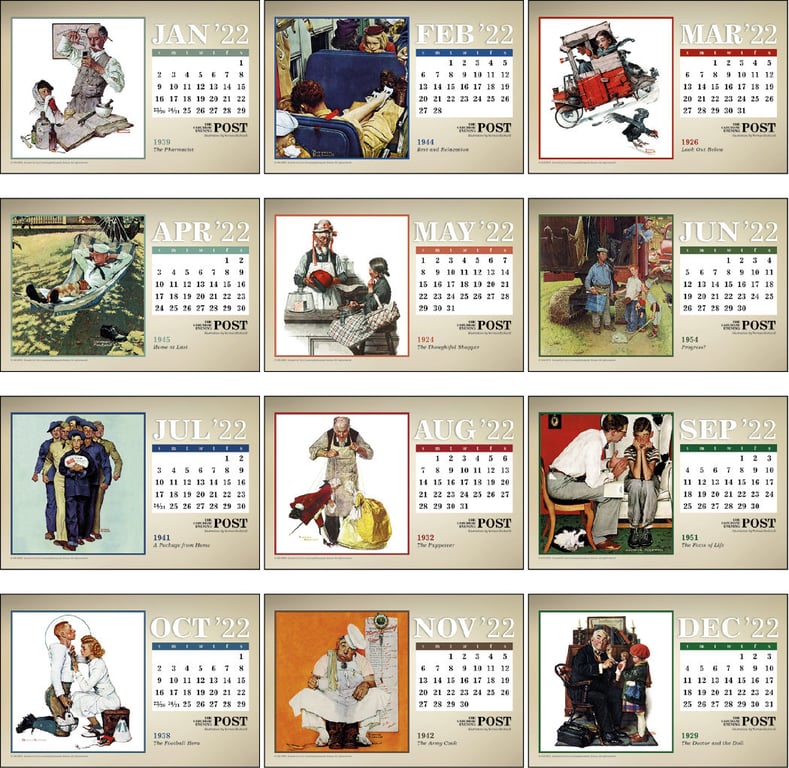 Triumph® Calendars The Saturday Evening Post Large Desk Calendar — view 10
